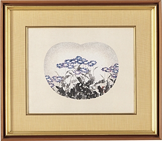 Artwork by Seison Maeda, Asters, Made of ink and color on paper
