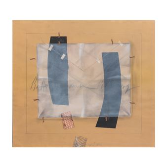 Composition avec papier calque/ Composition with tracing paper - Vladimir Nikolaevich Nemukhin