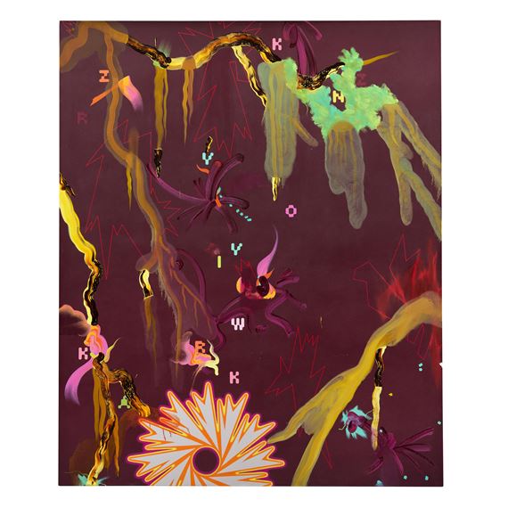 Hong Kong Garden 231 x 191 cm. (91 x 75 1/8 in - Fiona Rae