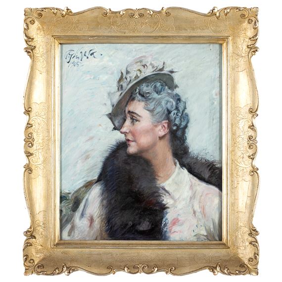 Ritratto femminile by Paolo Ghiglia, 1945