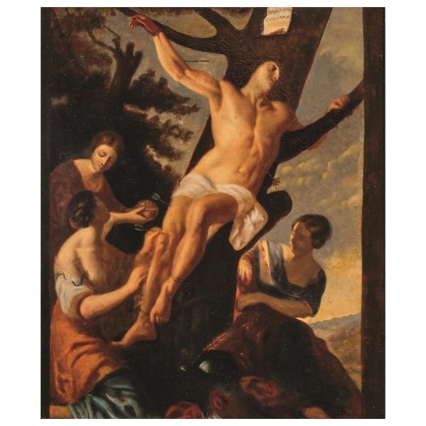 French School, 19th Century | SAINT SEBASTIAN AND THE PIOUS WOMEN (19th ...