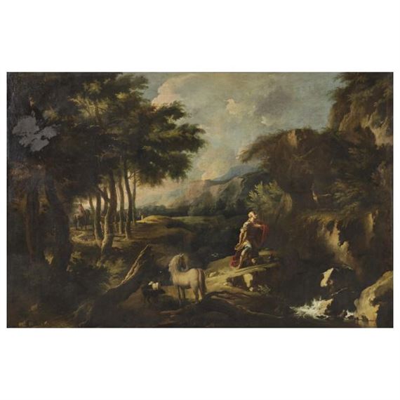 THE CONVERSION OF SAINT EUSTACE IN A LANDSCAPE