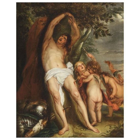 SAINT SEBASTIAN by Flemish School, 17th Century, 17th century