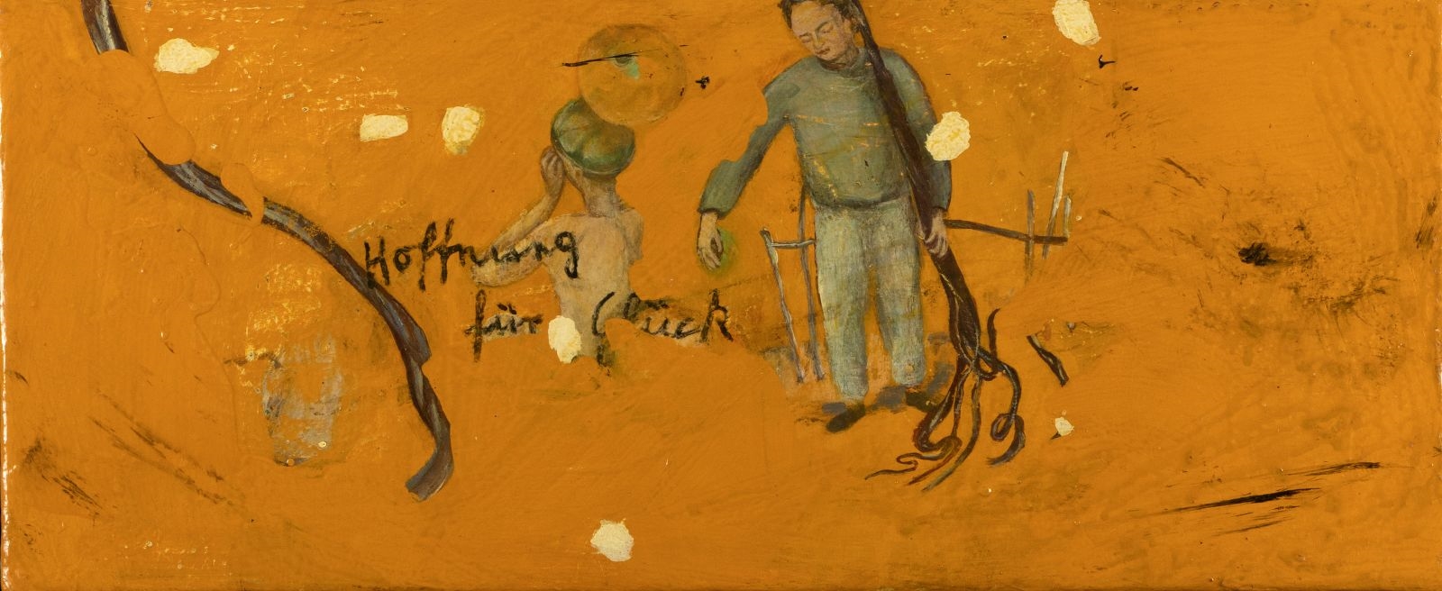 Artwork by Uwe Oldenburg, Hoffnung für Glück, Made of oil on canvas