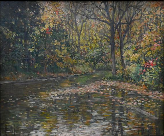 Autumn River Landscape - Clarence W. Snyder