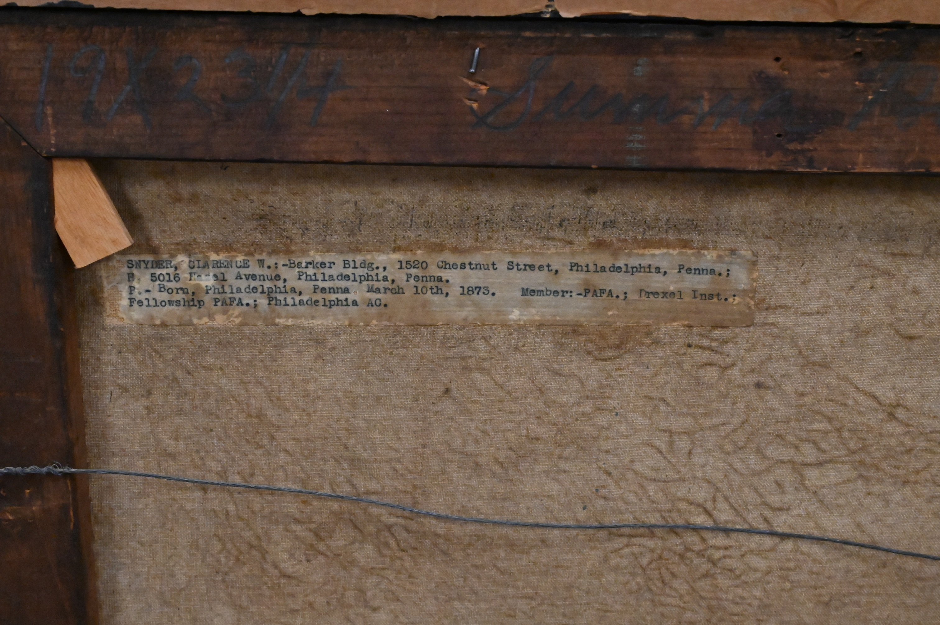 Artwork by Clarence W. Snyder, Autumn River Landscape, Made of Oil On Canvas