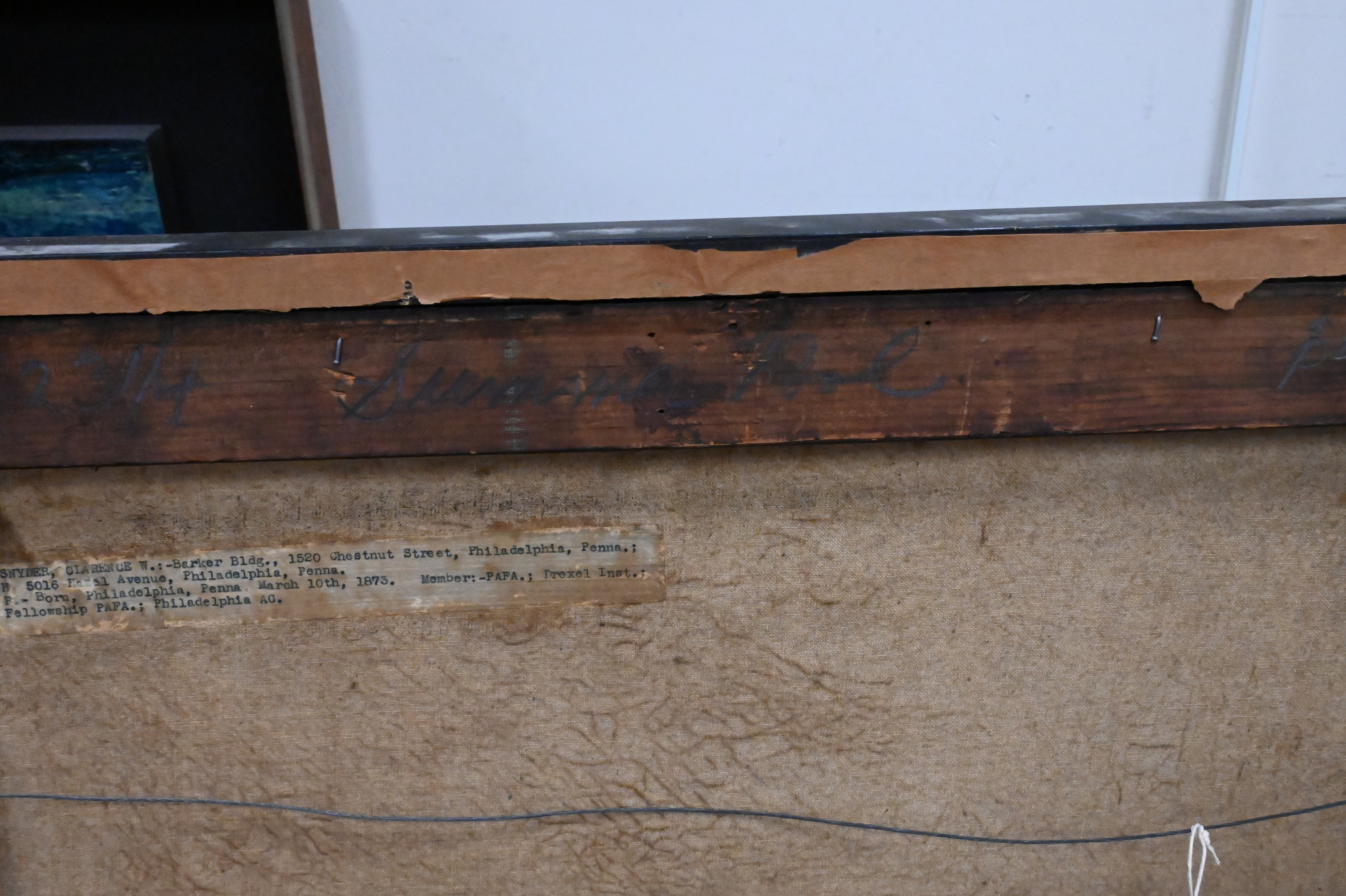 Artwork by Clarence W. Snyder, Autumn River Landscape, Made of Oil On Canvas