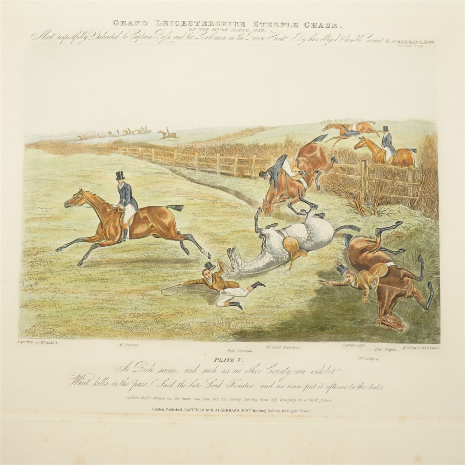 Henry Thomas Alken | Grand Leicestershire Steeple chase | MutualArt