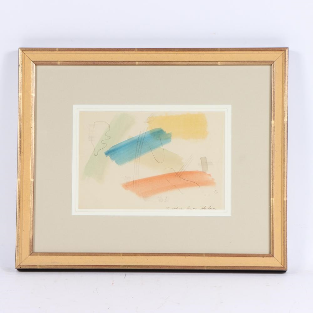 Artwork by John Ferren, abstract, Made of Watercolor And Ink On Paper