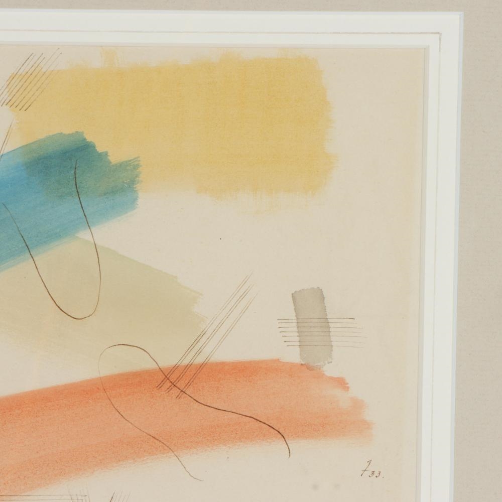 Artwork by John Ferren, abstract, Made of Watercolor And Ink On Paper