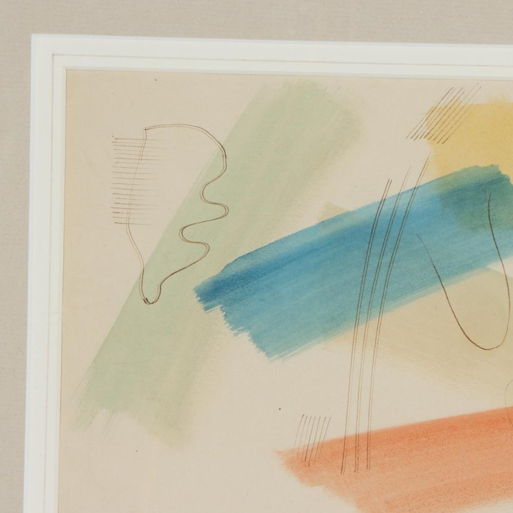 Artwork by John Ferren, abstract, Made of Watercolor And Ink On Paper