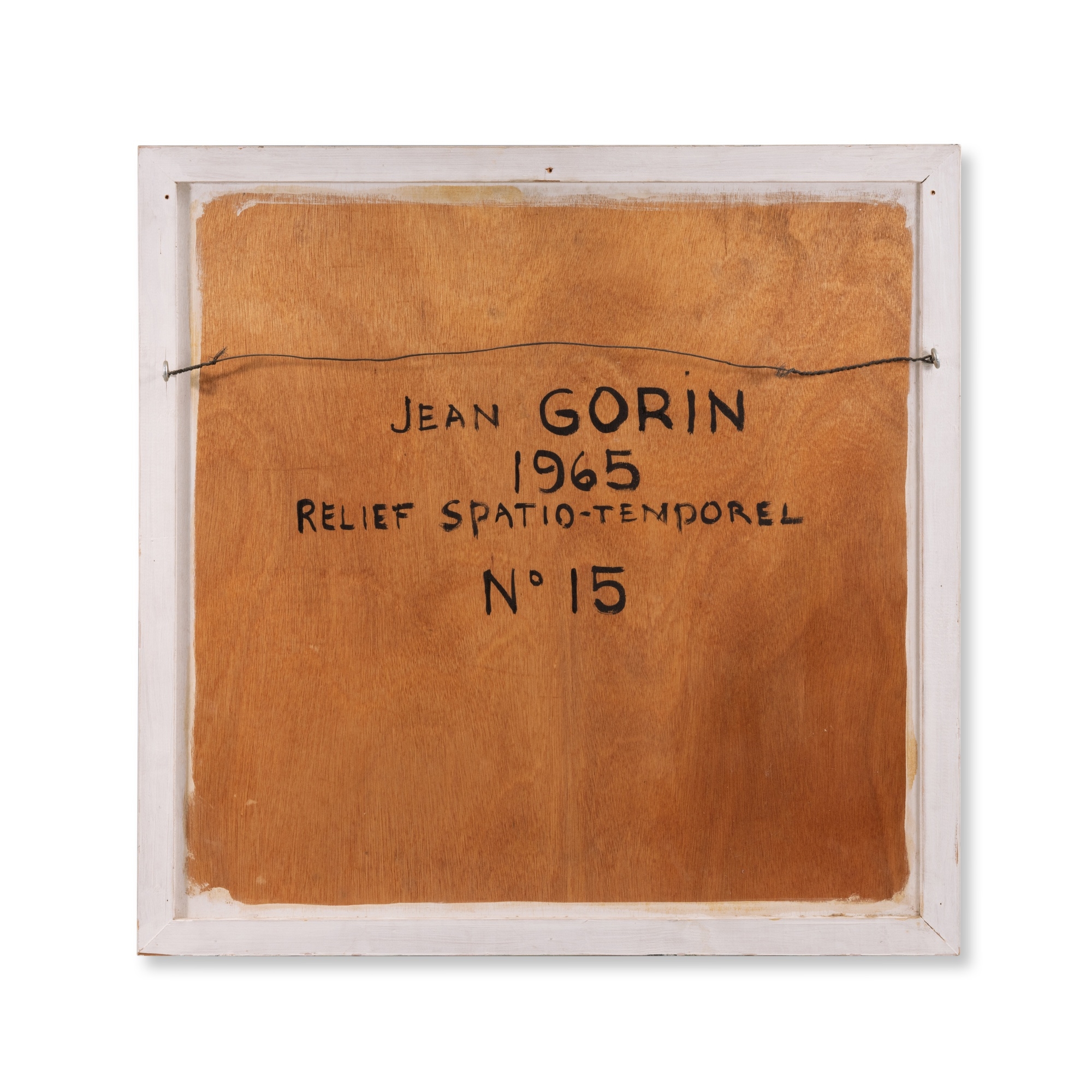 Artwork by Jean Gorin, Relief Spatio-Temporel No. 15, Made of oil and enamel on wood relief
