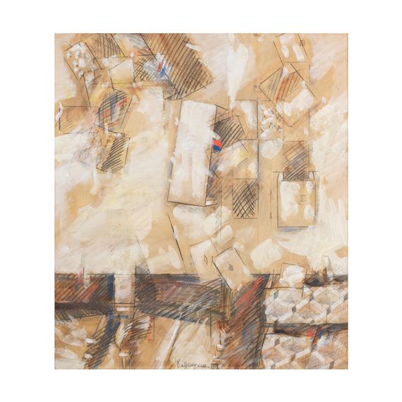 Composition avec cartes/ Composition with cards - Vladimir Nikolaevich Nemukhin