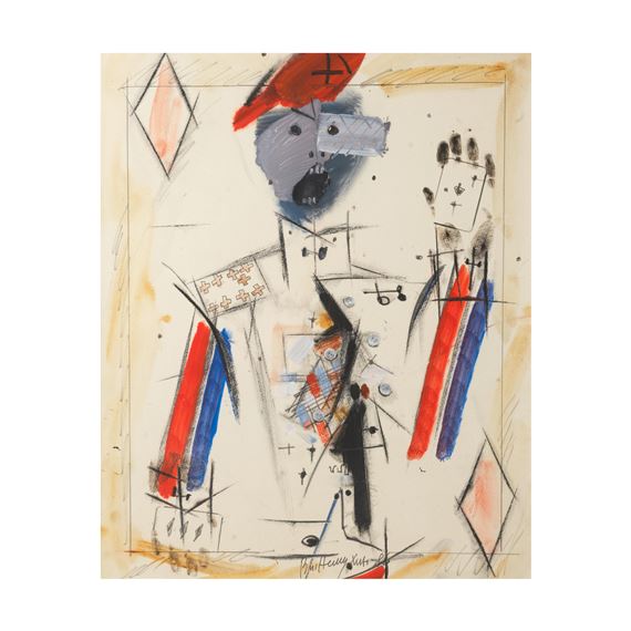 Valet de carreau/ Jack of diamonds by Vladimir Nikolaevich Nemukhin, dated '86