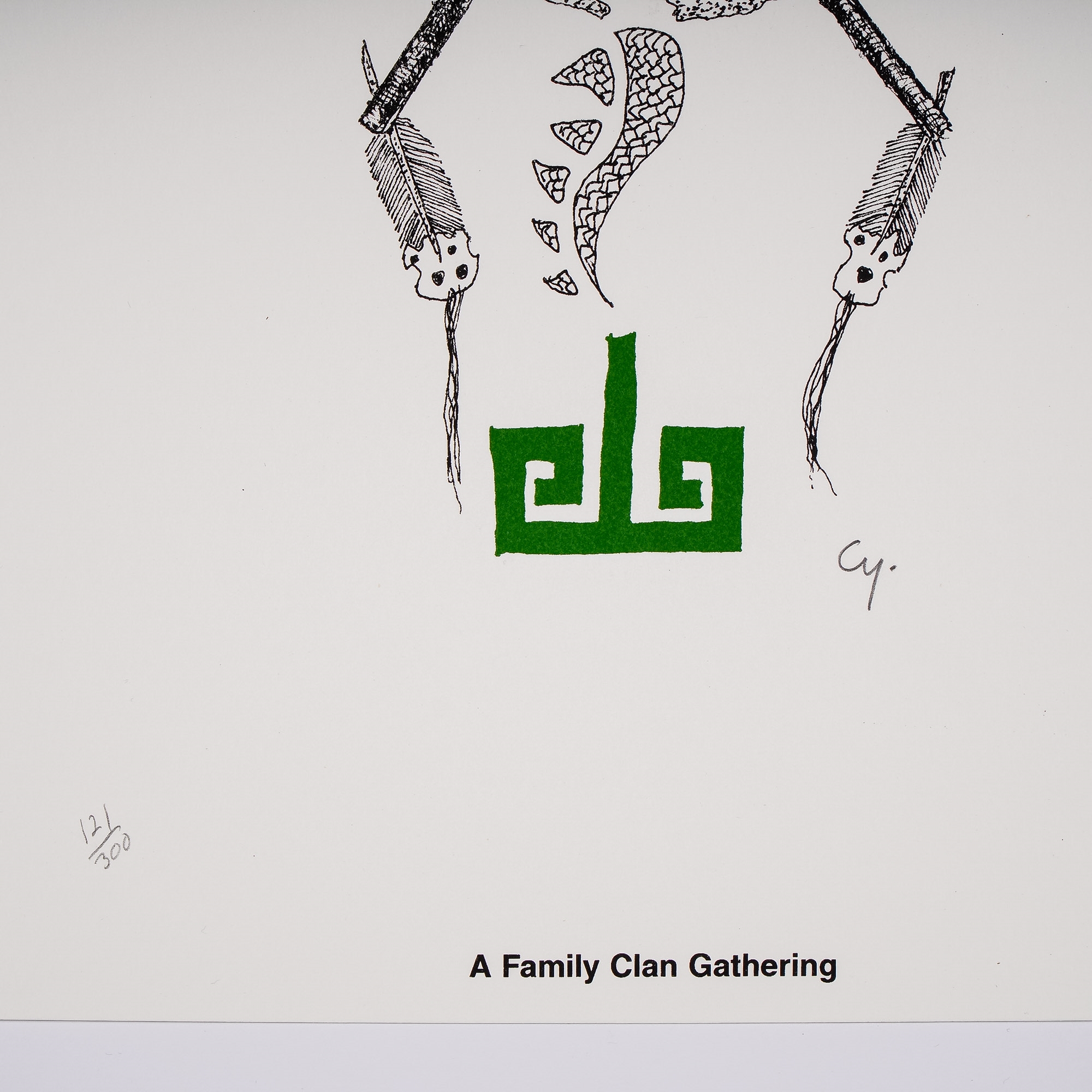 Artwork by Michael Cywink, A Family Gathering, Made of Lithograph On Paper