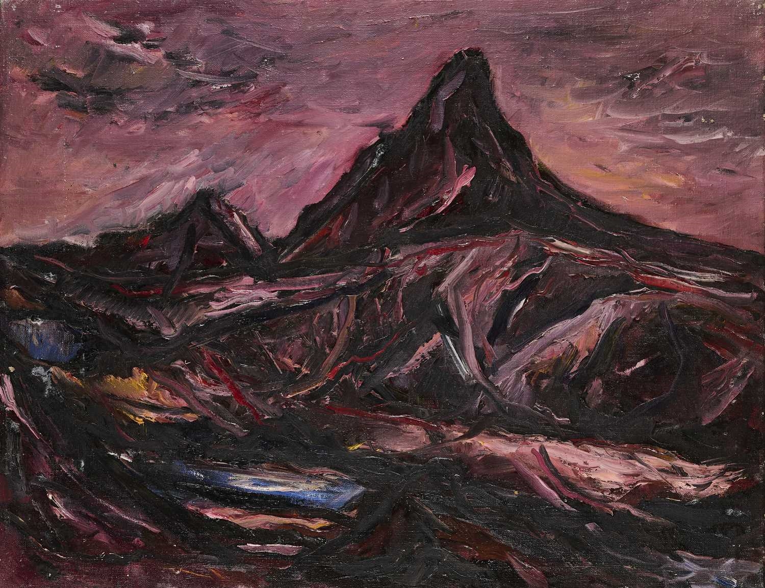 Artwork by Leslie Marr, SCOTLAND, STACPOLLAIDH, Made of Oil On Canvas