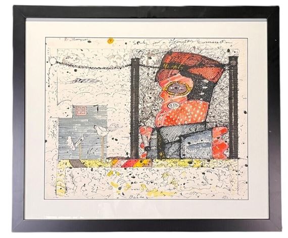 STUDY FOR A GEOMETRIC BUSINESSMAN - Richard Thompson