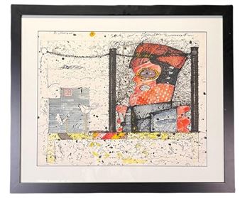 STUDY FOR A GEOMETRIC BUSINESSMAN - Richard Thompson