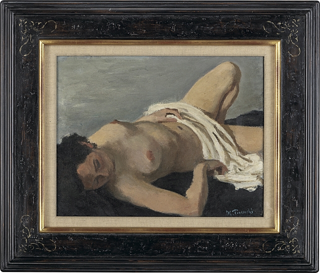 Artwork by Manjiro Terauchi, Nude, Made of oil on canvas