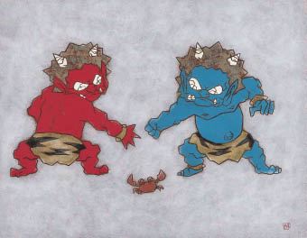 Kazuyuki Takishita | Momotaro, Ogre with iron clubs (2019) | MutualArt