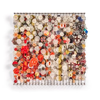 Untitled (Red Cloud - Jacob Hashimoto