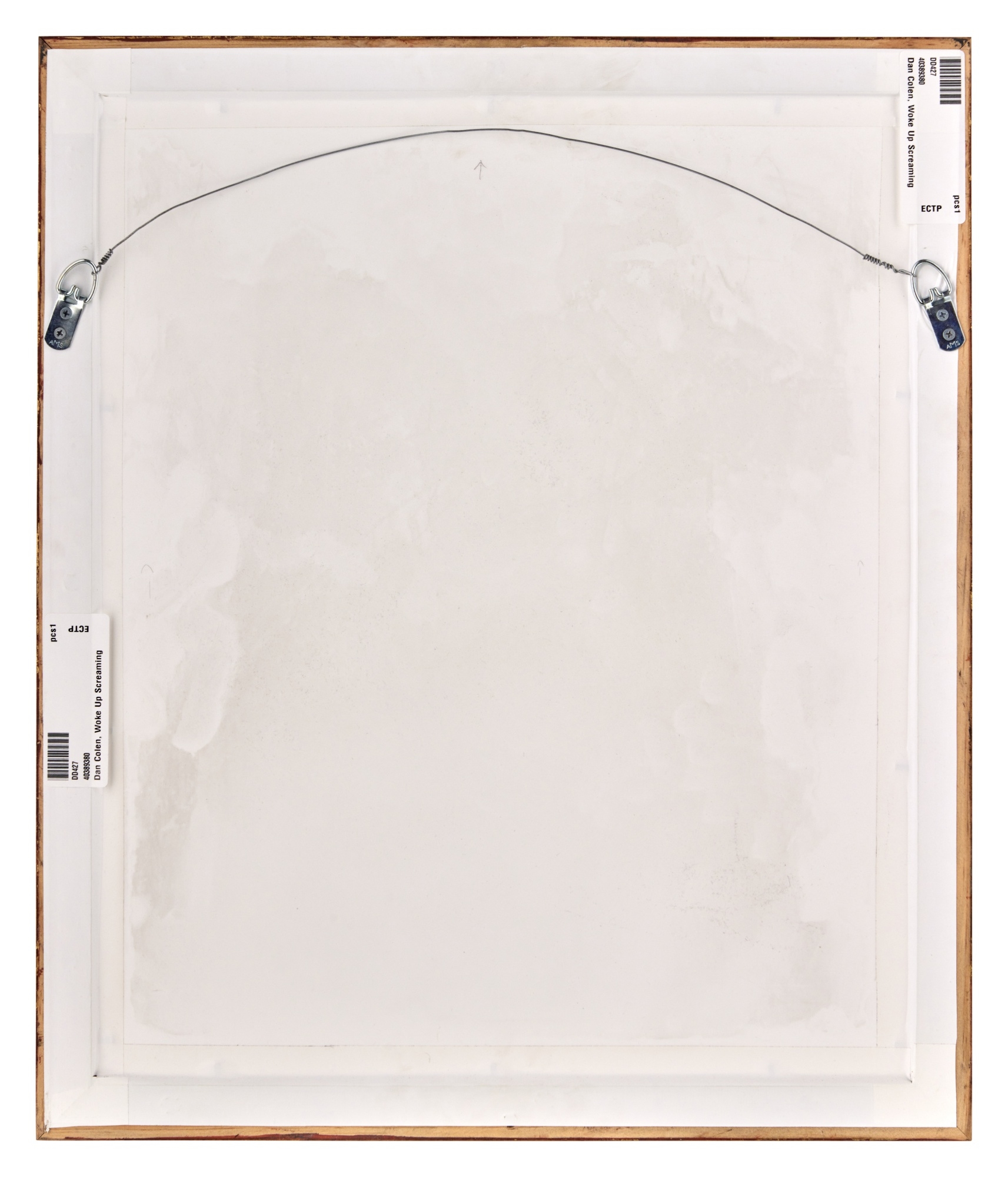 Artwork by Dan Colen, Wake Up Screaming, Made of linen