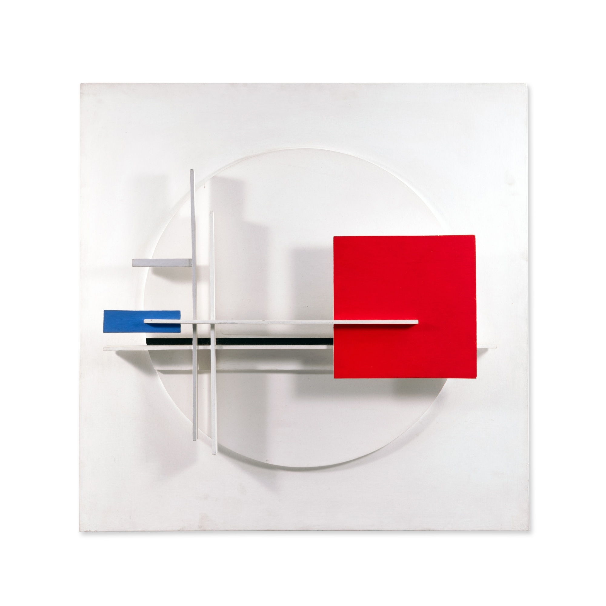 Artwork by Jean Gorin, Relief Spatio-Temporel No. 15, Made of oil and enamel on wood relief