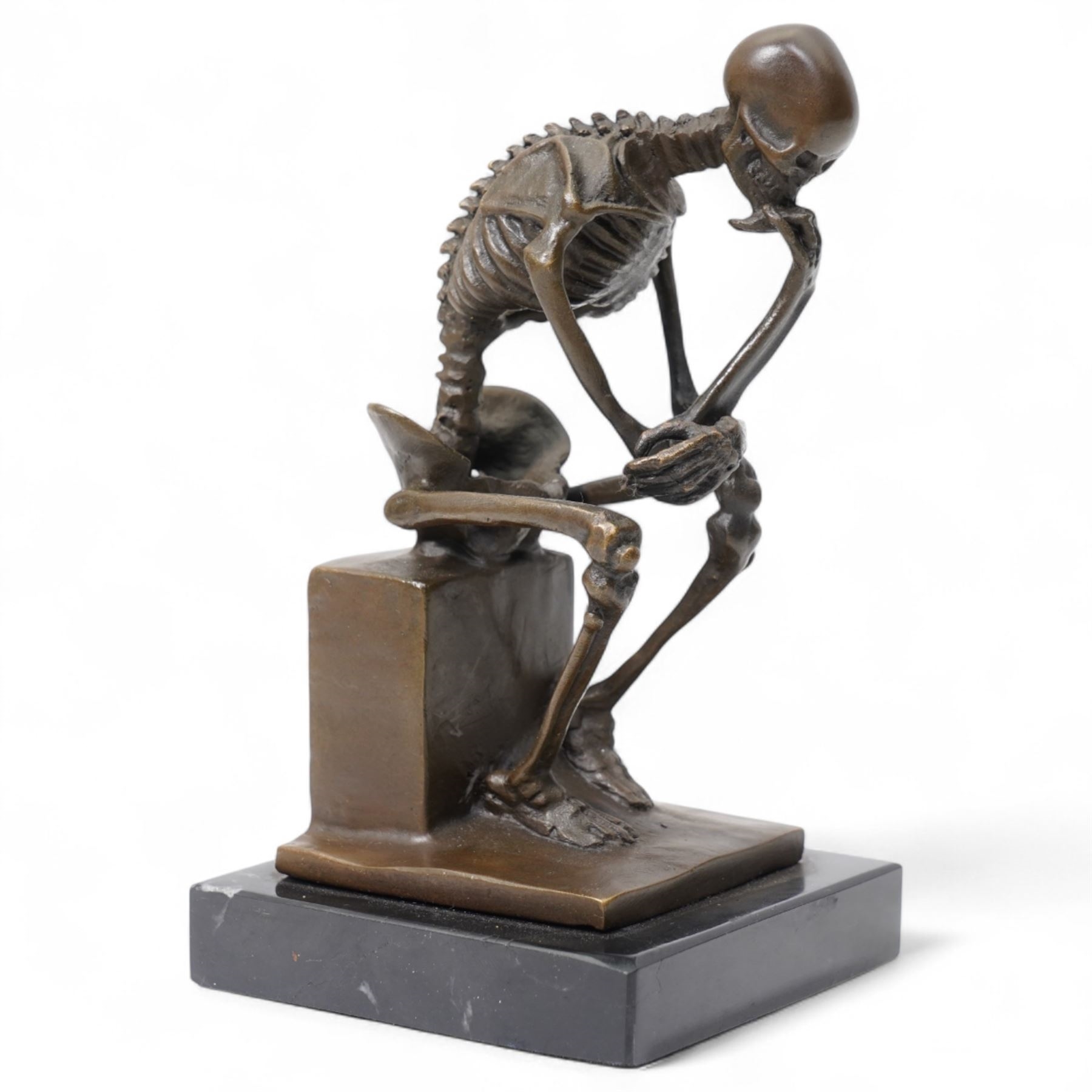 Artwork by Miguel Fernando López (Milo), The Thinker, Made of Bronze