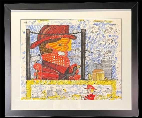 STUDY FOR A GEOMETRIC FIREMAN - Richard Thompson