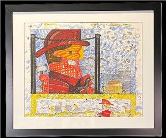 STUDY FOR A GEOMETRIC FIREMAN - Richard Thompson