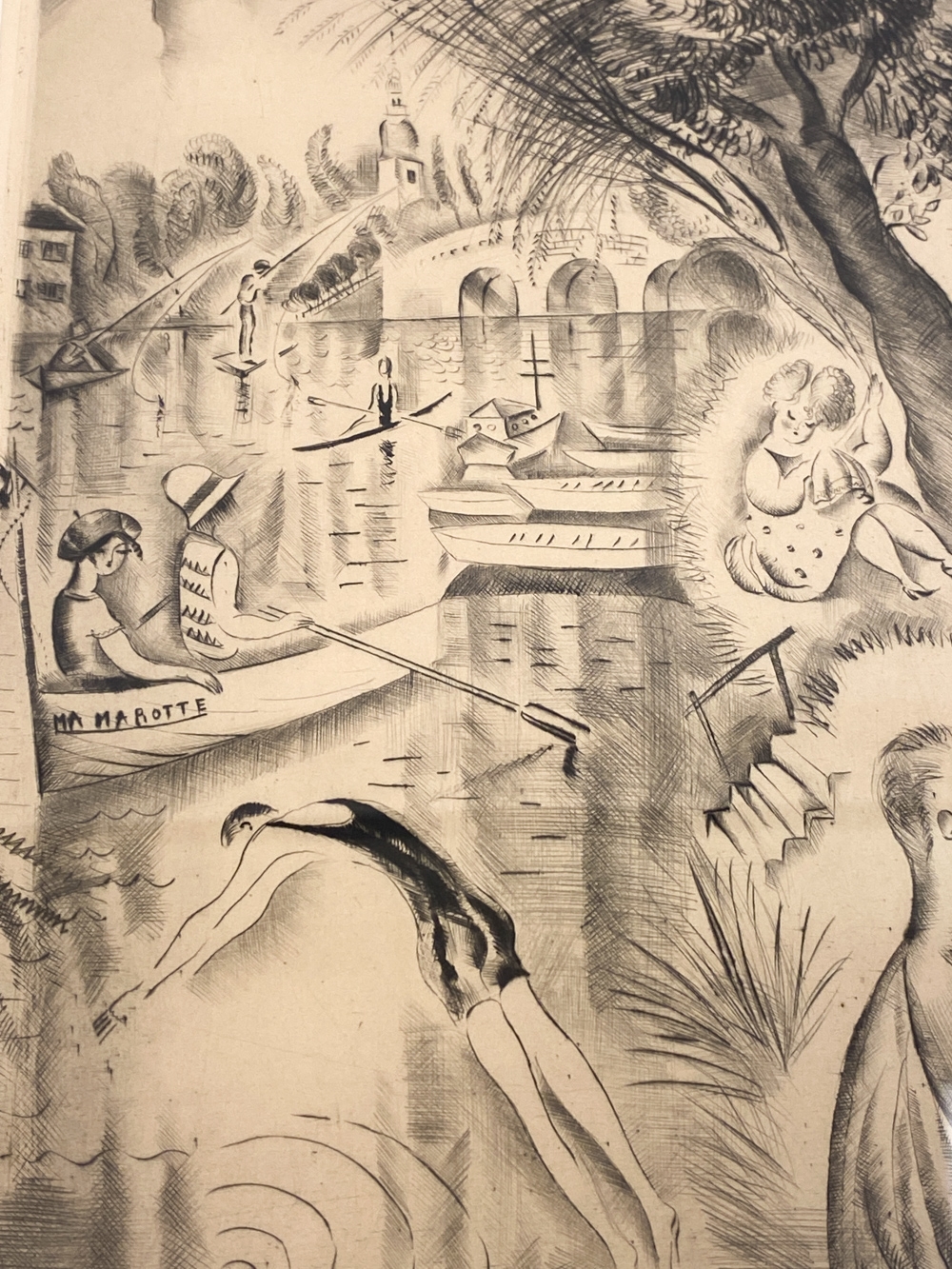 Artwork by Mily Possoz, La Baignade, Made of Etching