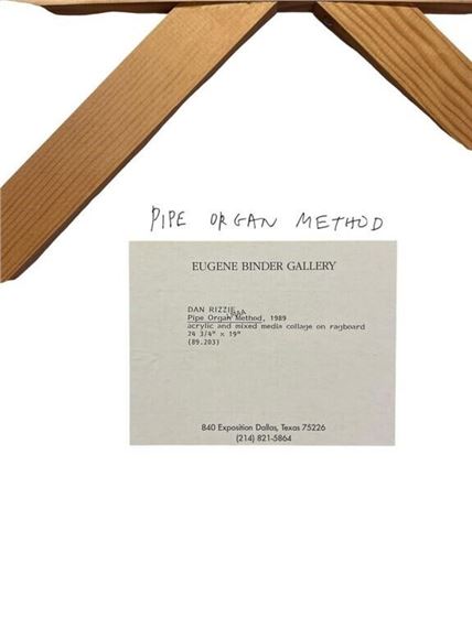Dan Rizzie | PIPE ORGAN METHOD (1989) | MutualArt