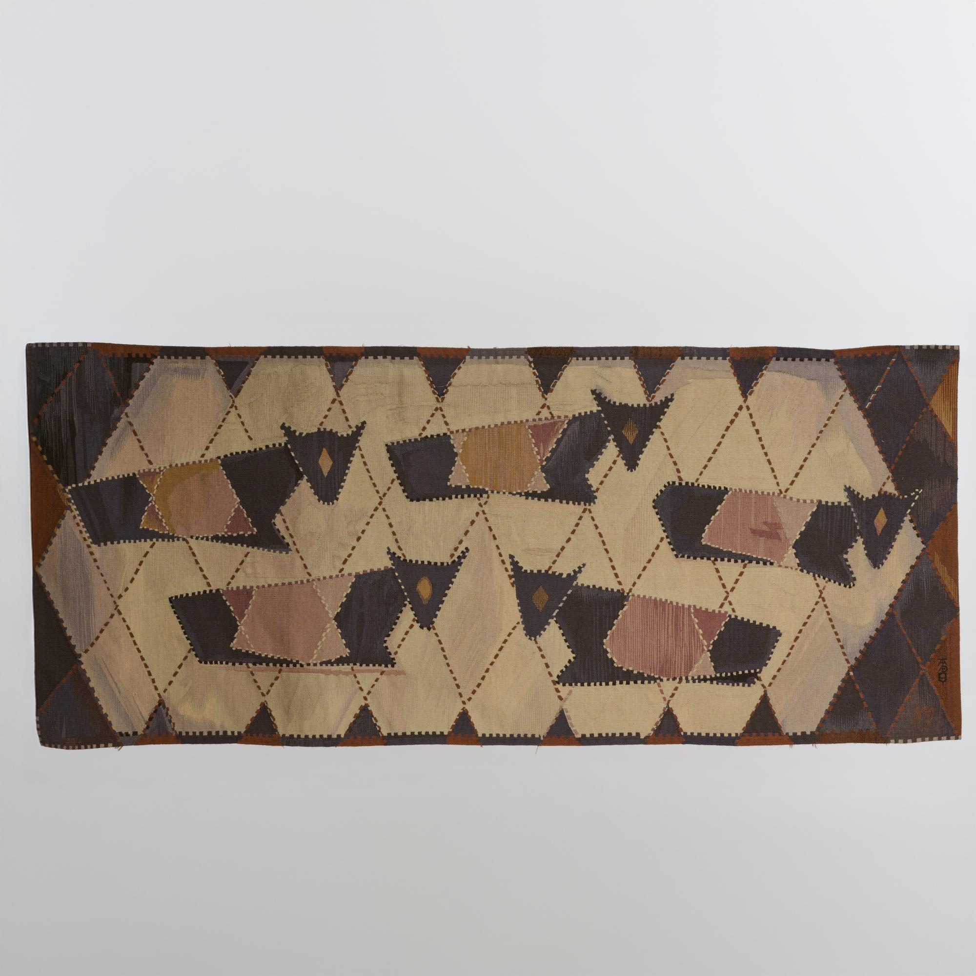 Artwork by Ewald Mataré, Weide, Made of Handwoven Aubusson Rug Made Of Pure Sheep'S Wool