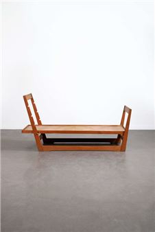 Cherry wood reclining bench - Maurice Pre