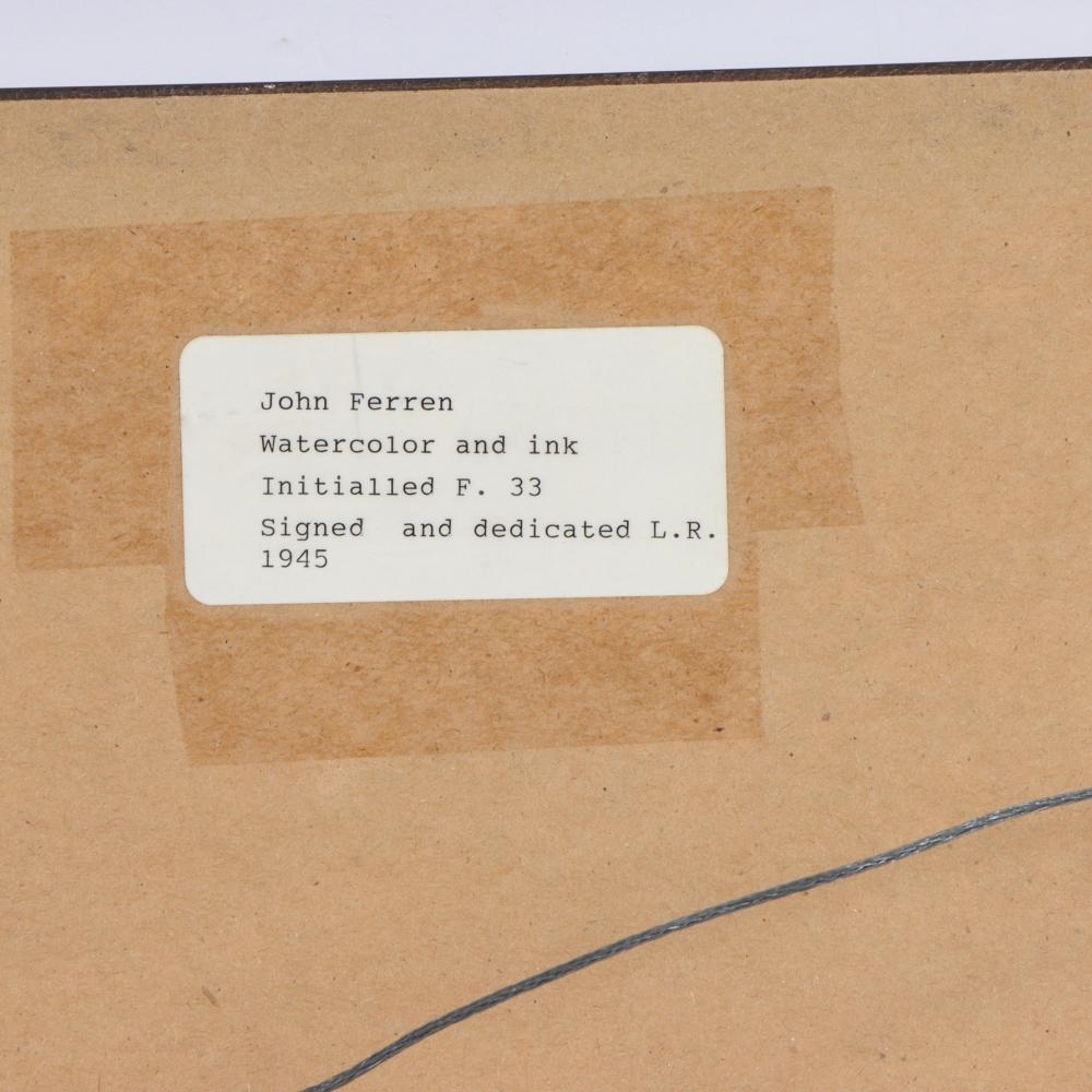 Artwork by John Ferren, abstract, Made of Watercolor And Ink On Paper