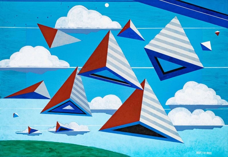 Artwork by Michał Ostaniewicz, Flight, Made of Acrylic, Canvas