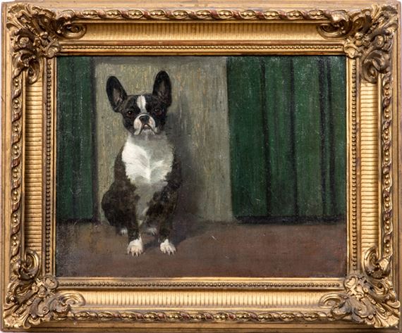 Sitzende französische Bulldogge - Heinrich Sperling
