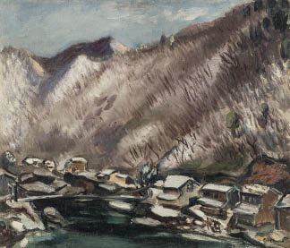 Kawaji hot spring by Genichiro Inokuma, 1932