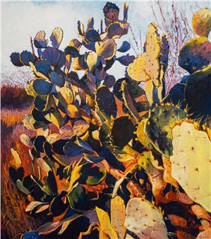 Large Cactus Scene - Janet Eager Krueger