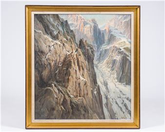 Snowy mountain landscape - Paul Dillens