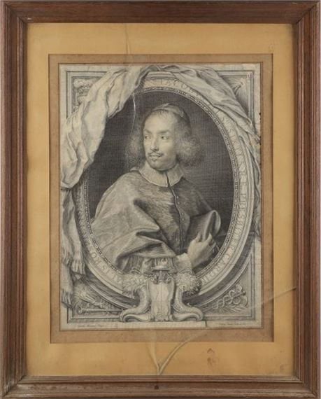 Portrait of Jacques Sixte Rospigliosi, Cardinal Archbishop of Narbonne and nephew of Pope Clement IX by Carlo Maratta, Pierre Simon, 17th century