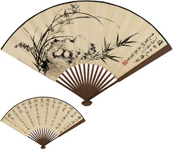 ORCHID·FIVE-CHARACTER POEM IN RUNNING SCRIPT - Tong Danian