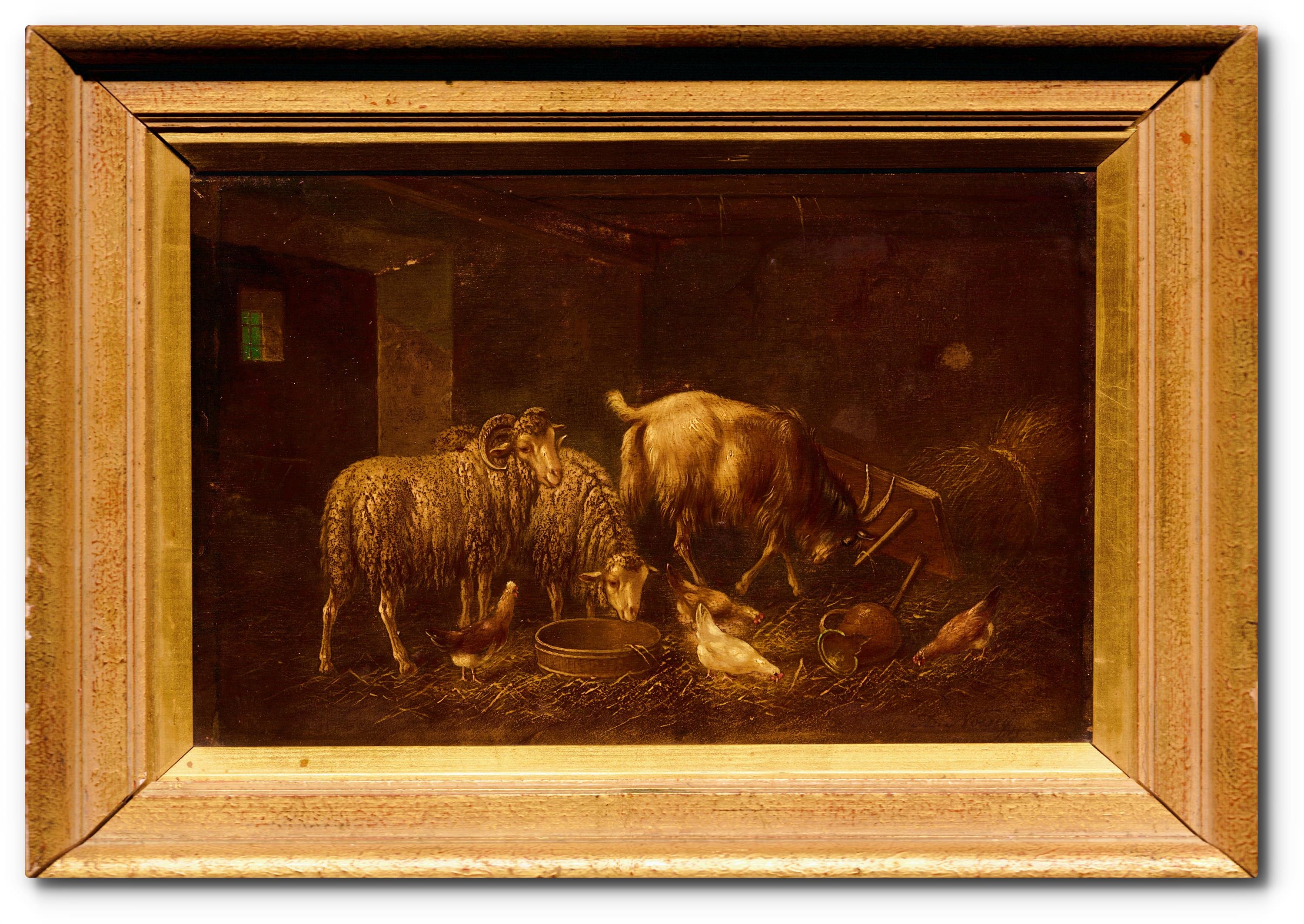 Artwork by Adolf Nowey, Ovce, Made of oil on canvas