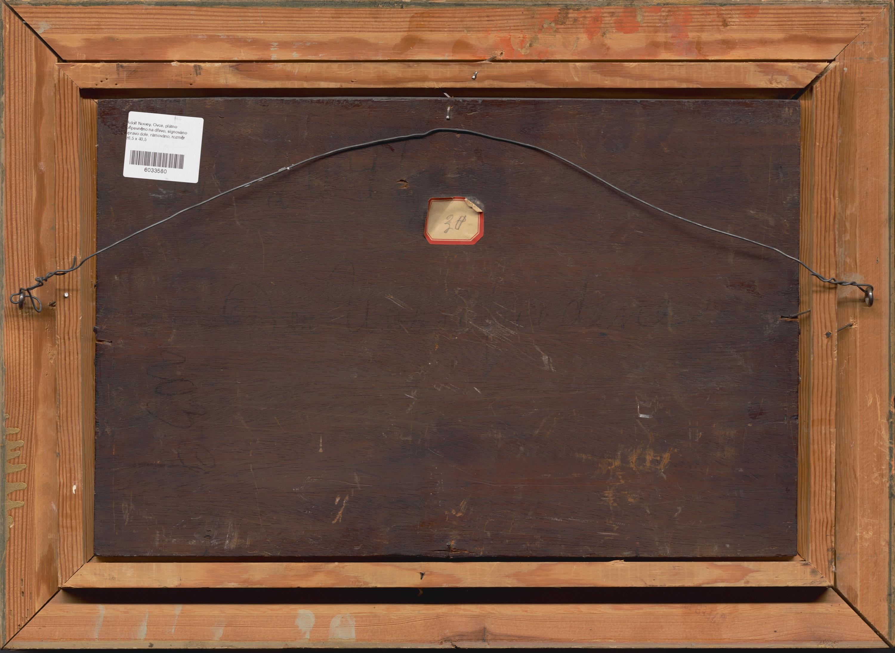 Artwork by Adolf Nowey, Ovce, Made of oil on canvas