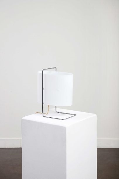 Artwork by Roger Fatus, Table lamp model 1021, Made of Perspex, Steel