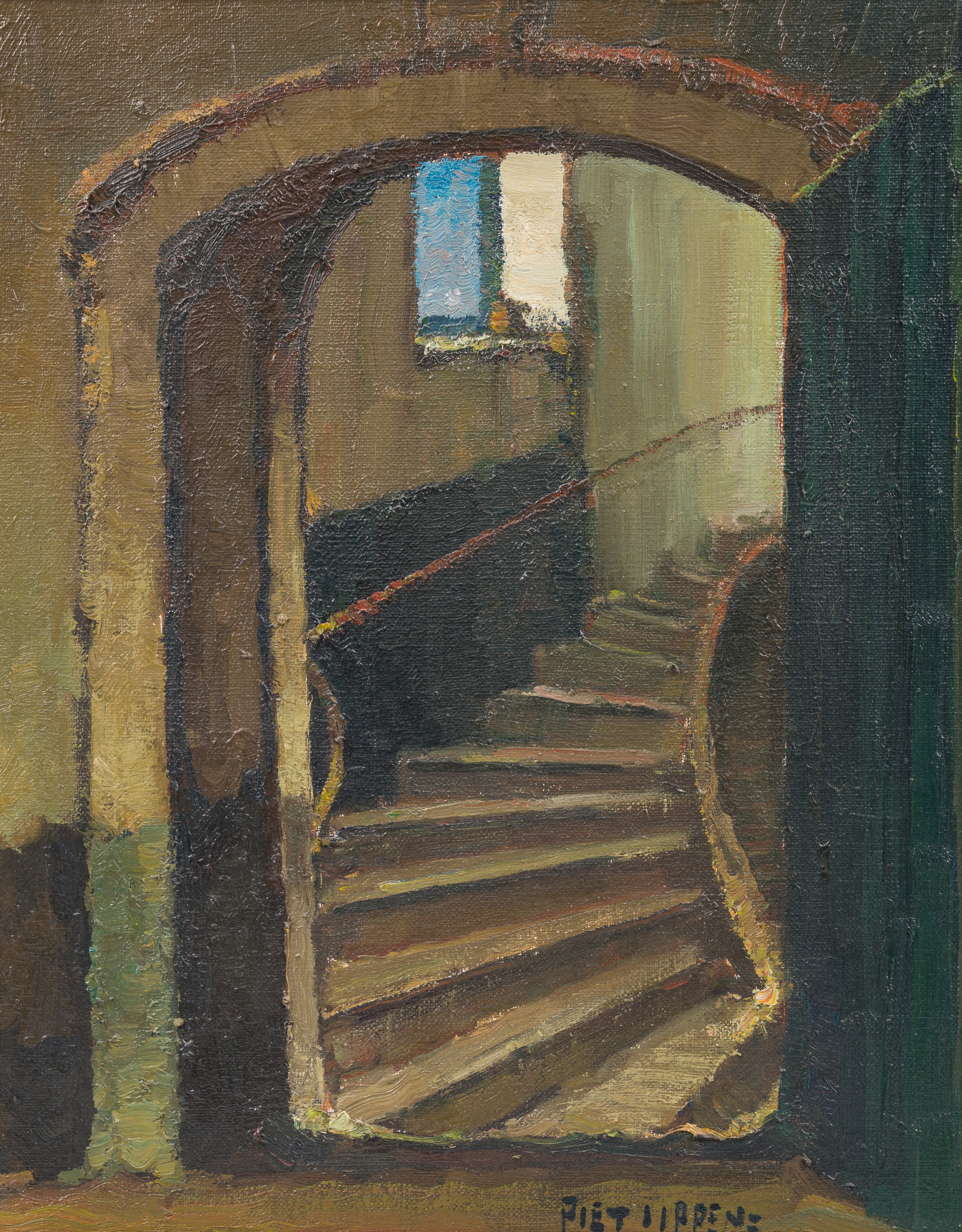 Artwork by Piet Lippens, Untitled, Made of Oil On Canvas