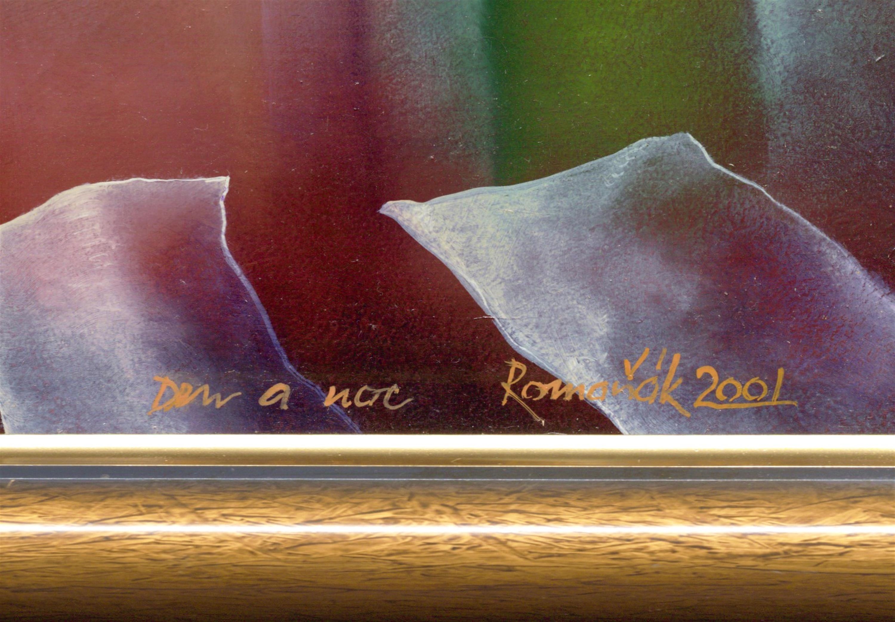 Artwork by Milan Romaňák, Untitled, Made of Oil On Board