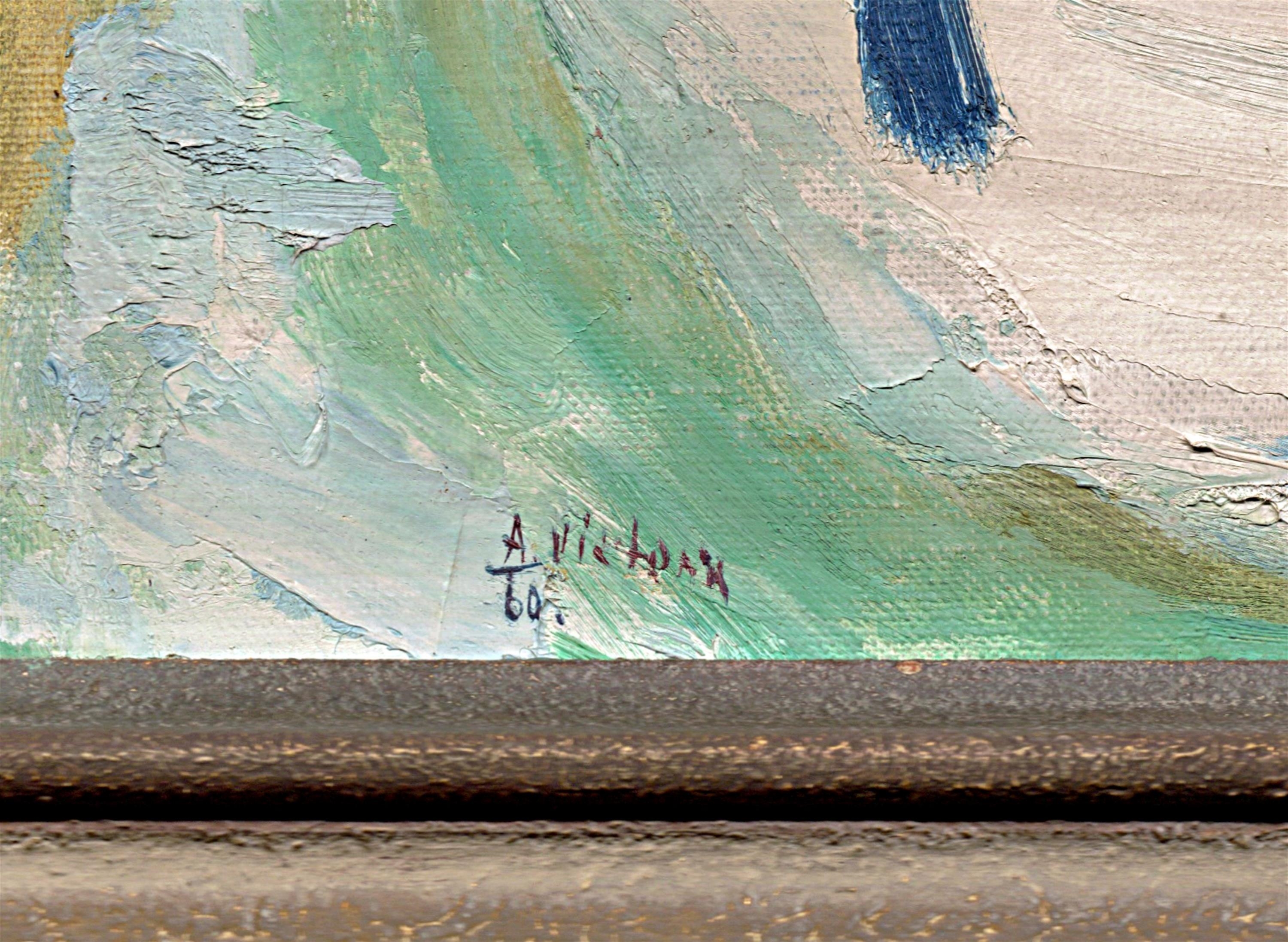 Artwork by Antonín Viktorín, Zimní nálada, Made of oil on canvas