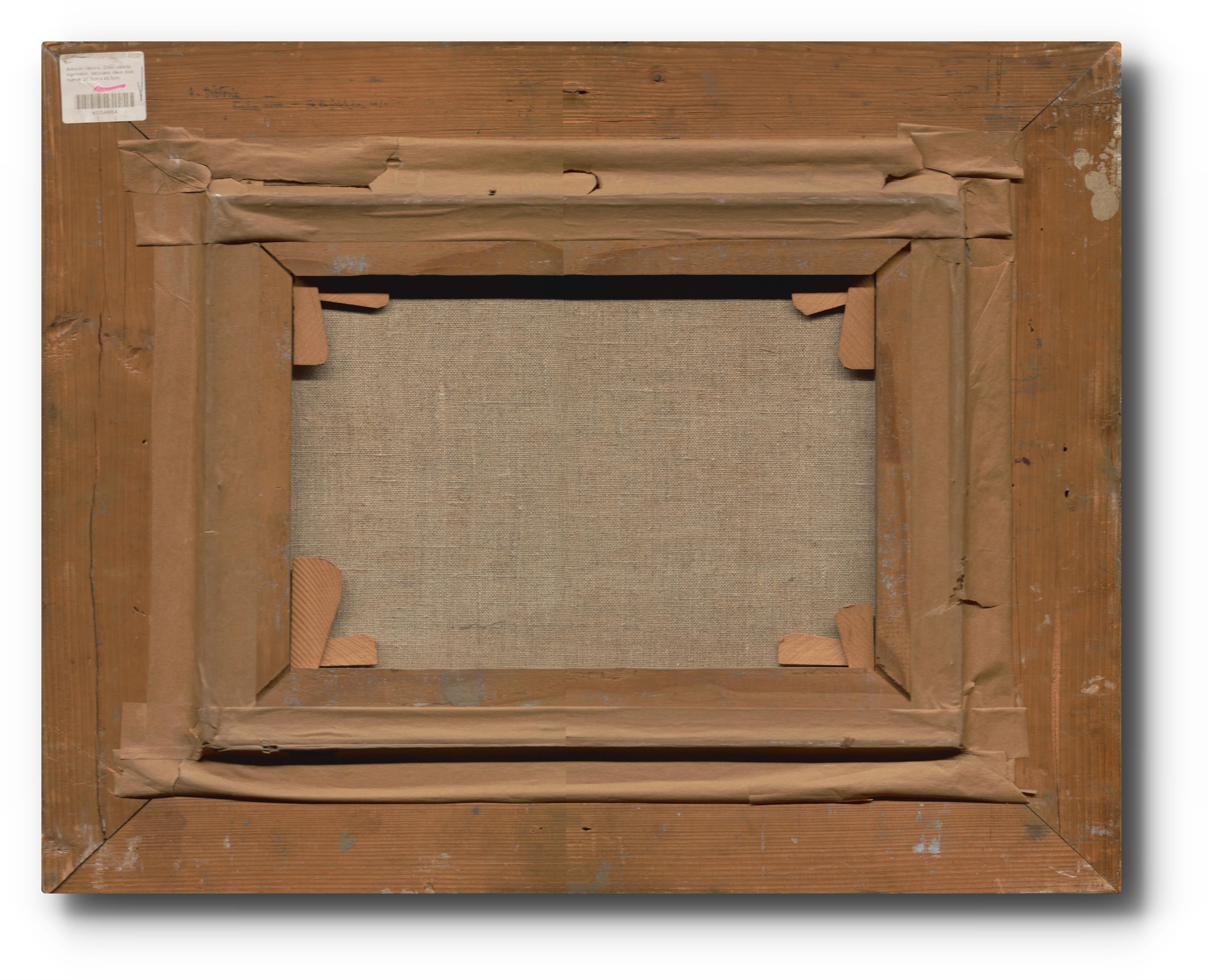 Artwork by Antonín Viktorín, Zimní nálada, Made of oil on canvas