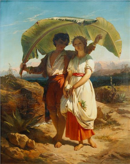 Paul and Virginia by Continental School, 19th Century, 1851